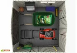 Lifetime Abri De Jardin En Polyéthylène Imitation Bois Et Acier Inox 4,5 M² -Abri et rangement boutique abri jardin polyethylene imitation bois acier inox 45m 5