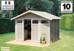 Grosfillex Abri De Jardin PVC Utility 7,5 -Abri et rangement boutique abri jardin pvc 75vert 1