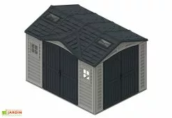 Abri De Jardin En PVC Duramax 8 M² – Apex 10 X 8 Gris Anthracite