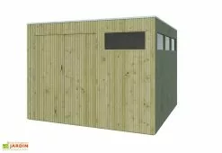 Gardenas Abri De Jardin En Bois D’épicéa Traité Qube 8,88 M²