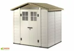 Garofalo Abri De Jardin En PVC Evo 240 Beige (242x202cm) 7 Garofalo Abri De Jardin En PVC Evo 240 Beige (242x202cm) -Abri et rangement boutique abri jardin resine evo240 garofalo 242cm