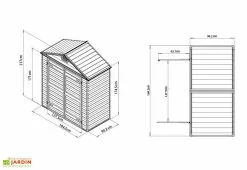 Canopia Abri De Jardin En Polycarbonate 1 X 2 M – Skylight Amber 6x3 10 Canopia Abri De Jardin En Polycarbonate 1 X 2 M – Skylight Amber 6x3 -Abri et rangement boutique abri jardin resine polycarbonate palram skylight 6x3 rouge amber 1x2m 2