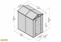 Abri De Jardin Skylight 2,1 M² Ambre | Palram - Canopia -Abri et rangement boutique abri jardin skylight ambre 2m2 palram canopia