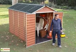 Abri De Jardin Skylight 5,6 M² Ambre | Palram - Canopia -Abri et rangement boutique abri jardin skylight ambre 6m2 palram canopia