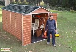 Abri De Jardin Skylight 7 M² Ambre | Palram - Canopia -Abri et rangement boutique abri jardin skylight ambre 7m2 palram canopia