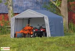 Shelter Logic Abri De Jardin Souple En Acier Et Polyéthylène 14 M² -Abri et rangement boutique abri jardin souple acier enduit bache polyethylene 14m2 1