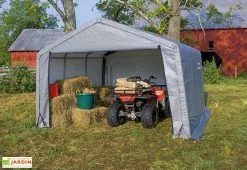 Shelter Logic Abri De Jardin Souple En Acier Et Polyéthylène 14 M² -Abri et rangement boutique abri jardin souple acier enduit bache polyethylene 14m2 2