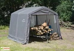 Shelter Logic Abri De Jardin Souple En Acier Et Polyéthylène 9 M² -Abri et rangement boutique abri jardin souple acier enduit bache polyethylene 9m2 3