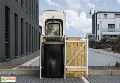 HIDE Cache-poubelle Simple En Acier Et Bois De Pin Traité 60 X 63 X 115 Cm 9 HIDE Cache-poubelle Simple En Acier Et Bois De Pin Traité 60 X 63 X 115 Cm -Abri et rangement boutique abri poubelle acier pin naturel