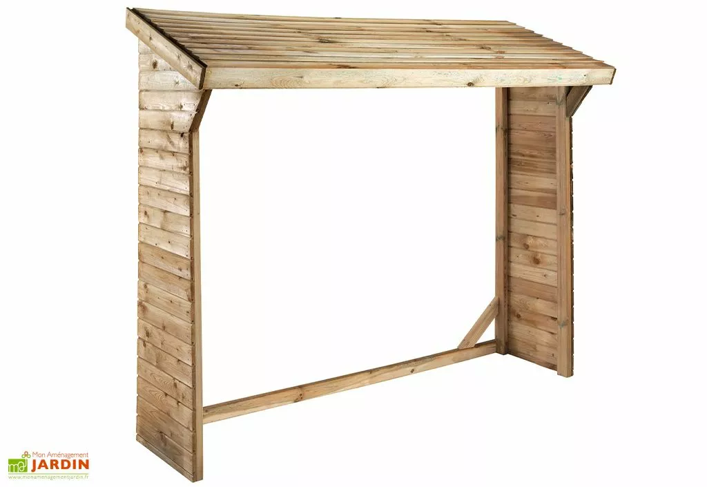 Jardipolys Abri Range-Bûches En Bois Lotus - 1,5 M³ 4 Jardipolys Abri Range-Bûches En Bois Lotus - 1,5 M³ – Image 2