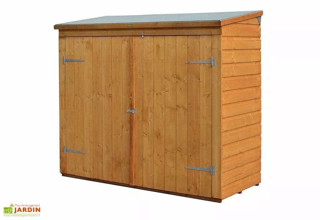 Rowlinson Coffre De Rangement En Bois Pour 2 Vélos 182x82x164cm (l,l,h) 4 Rowlinson Coffre De Rangement En Bois Pour 2 Vélos 182x82x164cm (l,l,h) – Image 2