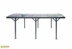 Westmann Carport Simple En Aluminium Et Polycarbonate Anthracite - 15,15 M² -Abri et rangement boutique abri voiture aluminium toiture polycarbonate