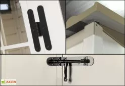 Garofalo Abri De Jardin En PVC Evo 280 Beige (242x282cm) 12 Garofalo Abri De Jardin En PVC Evo 280 Beige (242x282cm) -Abri et rangement boutique abro jardin mural resine pvc evo100 garofalo 3 4