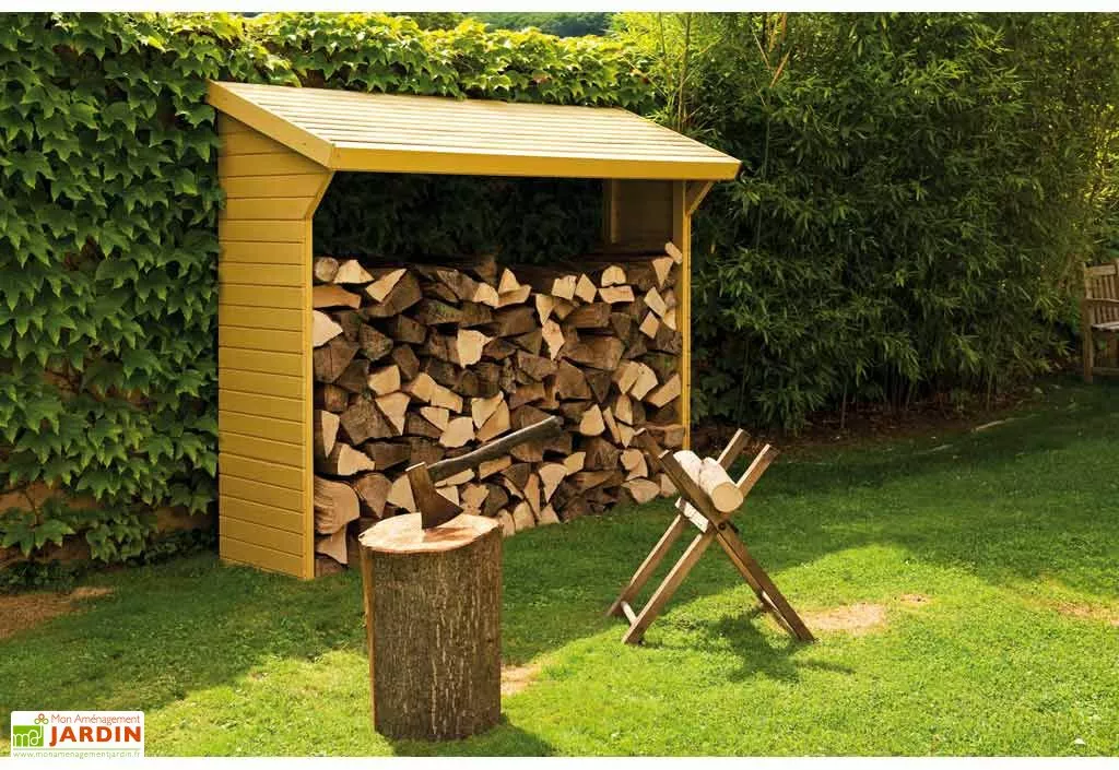 Jardipolys Abri Range-Bûches En Bois Lotus - 1,5 M³ 3 Jardipolys Abri Range-Bûches En Bois Lotus - 1,5 M³