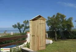 Jardipolys Armoire De Jardin En Bois Simia - 90 X 58 X 204 Cm