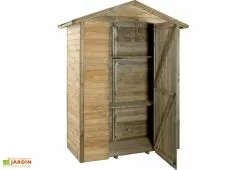 Jardipolys Armoire De Jardin En Bois Merina (175x83x215) -Abri et rangement boutique armoire de jardin bois merina 175x83x215