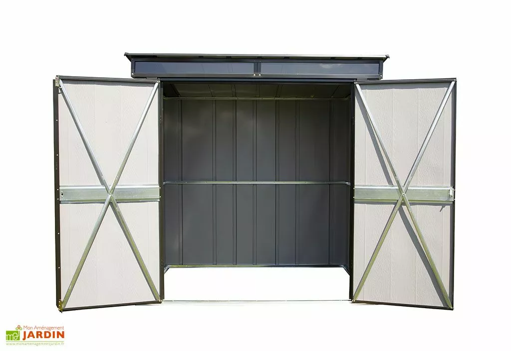 Spacemaker Armoire De Jardin En Acier Galvanisé 208 X 130 Cm 4 Spacemaker Armoire De Jardin En Acier Galvanisé 208 X 130 Cm – Image 2