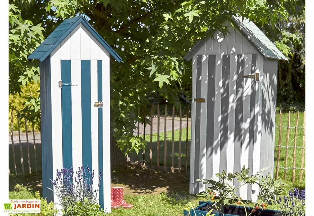 Forest Style Armoire De Jardin En Bois L.93 X P.60 X H.193 Cm Ep.15 Mm - Wissant 4 Forest Style Armoire De Jardin En Bois L.93 X P.60 X H.193 Cm Ep.15 Mm - Wissant – Image 2