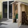 Weka Armoire De Jardin + Abri Bûches En Bois D’épicéa Brut 105 X 162 Cm 1 Weka Armoire De Jardin + Abri Bûches En Bois D’épicéa Brut 105 X 162 Cm -Abri et rangement boutique armoire jardin abri buches bois weka