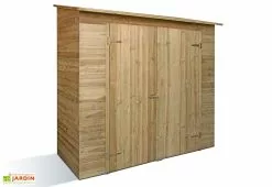 Jardipolys Armoire De Jardin Bois Adossable 196 X 84 Cm - Sanova