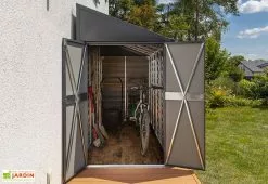 Spacemaker Armoire De Jardin En Acier Galvanisé 124 X 203 Cm 12 Spacemaker Armoire De Jardin En Acier Galvanisé 124 X 203 Cm -Abri et rangement boutique armoire jardin adossee metal anthracite