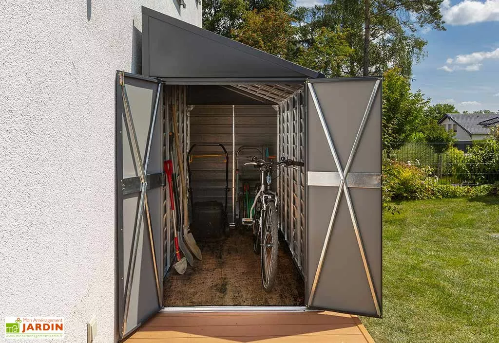 Spacemaker Armoire De Jardin En Acier Galvanisé 124 X 203 Cm 7 Spacemaker Armoire De Jardin En Acier Galvanisé 124 X 203 Cm – Image 5