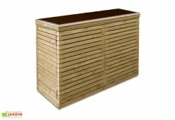 Gardival. Armoire De Jardin Basse En Bois Venice (60x125x90cm)