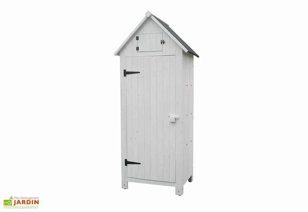 Habrita Armoire De Jardin En Bois FSC 10 Mm Blanc 179 Cm 3 Habrita Armoire De Jardin En Bois FSC 10 Mm Blanc 179 Cm