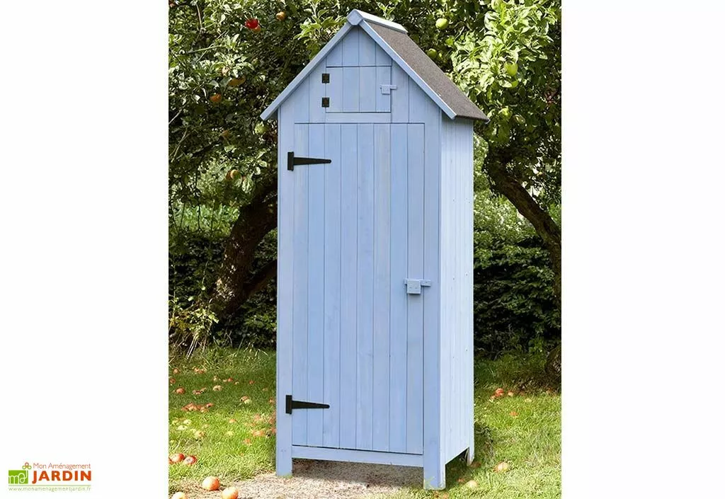 Habrita Armoire De Jardin En Bois FSC 10 Mm Bleu 179 Cm 4 Habrita Armoire De Jardin En Bois FSC 10 Mm Bleu 179 Cm – Image 2
