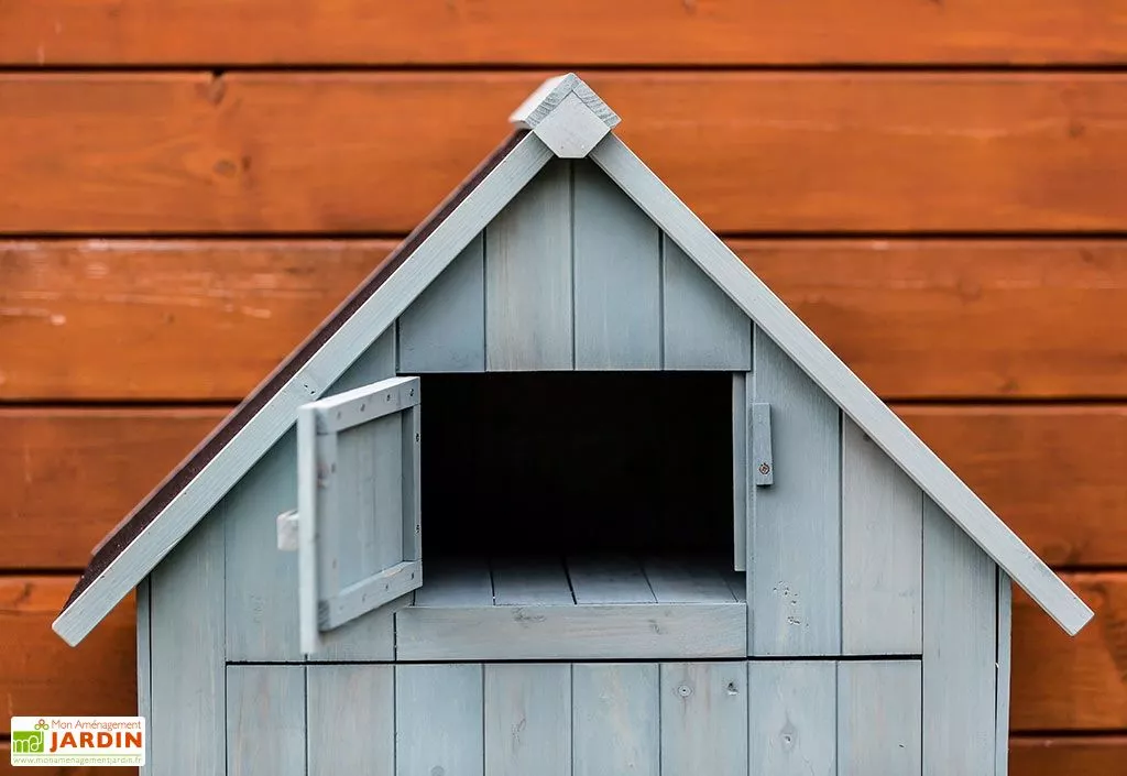 Habrita Armoire De Jardin En Bois FSC 10 Mm Bleu 179 Cm 6 Habrita Armoire De Jardin En Bois FSC 10 Mm Bleu 179 Cm – Image 4