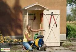 Weka Armoire De Jardin En Bois D’Épicéa Brut 105 X 108 Cm