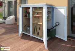 Weka Armoire De Jardin En Bois D’épicéa 1,2 M² -Abri et rangement boutique armoire jardin bois epicea weka gris