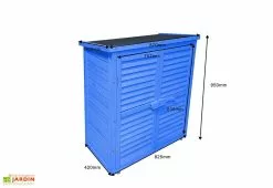 Habrita Armoire De Jardin En Bois Lasuré Bleu 87 X 46,5 X 95 Cm 10 Habrita Armoire De Jardin En Bois Lasuré Bleu 87 X 46,5 X 95 Cm -Abri et rangement boutique armoire jardin bois lasure bleu 87 x 46 5 x 95 cm 1
