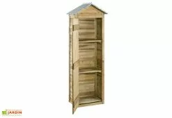 Jardipolys Armoire De Jardin En Bois De Pin Erra 63 X 43 X 181 Cm -Abri et rangement boutique armoire jardin bois simia