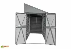 Spacemaker Armoire De Jardin En Acier Galvanisé 124 X 203 Cm 10 Spacemaker Armoire De Jardin En Acier Galvanisé 124 X 203 Cm -Abri et rangement boutique armoire jardin metal portes ouvertes