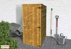 Solid Armoire De Jardin En Bois De Pin Traité 90 X 96 X 179 Cm