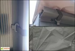 Habrita Bâche Pour Carport En Aluminium Et Toiture Polycarbonate -Abri et rangement boutique bache pvc carport aluminium polycarbonate