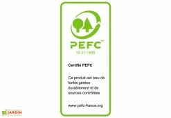 Habrita Abri De Jardin En Bois Traité THT Avec Plancher - 1,43 M² -Abri et rangement boutique bois pefc habrita 10 31 1499 1