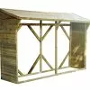 Forest Style Abri Range-bûches En Bois Traité 4 M³ - Memphis XL -Abri et rangement boutique bucher memphis xl