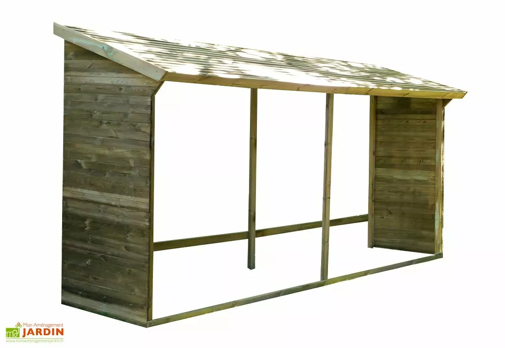 Forest Style Abri Range-bûches En Bois Traité 5,7 M³ - Memphis XXL 3 Forest Style Abri Range-bûches En Bois Traité 5,7 M³ - Memphis XXL