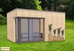 M² Espace Jardin Bungalow Design Studio Avec Baie Dans L'angle (495x395)