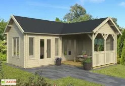 Inmedias Res Bungalow De Jardin En Bois D’épicéa Brut Karl – 51,48 M²