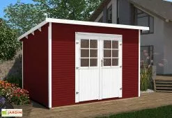 Abri et rangement boutique -Abri et rangement boutique cabane jardin bois 219 weka line t3 rouge
