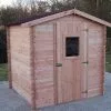 Habrita Abri De Jardin En Bois Douglas 20 Mm – 4,71 M² : 2,31 X 2,04 M -Abri et rangement boutique cabane jardin bois douglas habrita 20mm