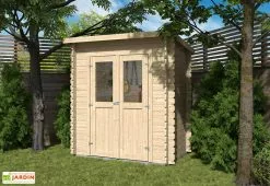 Eden Partenaire Jardin Abri De Jardin En Bois D’épicéa FSC – 230 X 120 X 204 Cm -Abri et rangement boutique cabanon bois d epicea