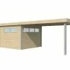 Gardenas Abri De Jardin En Bois D’épicéa Brut Avec Auvent - 29 M² -Abri et rangement boutique cabanon jardin bois auvent 29m2