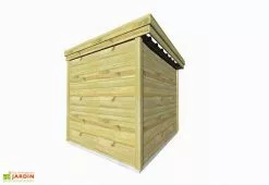 Abri Français Abri De Jardin En Bois De Pin Traité Et Toiture Bac Acier – 6,7 M² -Abri et rangement boutique cabanon jardin bois toiture monopente