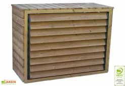 Habrita Cache Climatiseur Extérieur En Bois D’Épicéa Traité 132 X 58 X 147 Cm -Abri et rangement boutique cache climatiseur exterieur bois epicea traite 132 x 58 x 147 cm 3