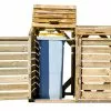 Habrita Cache Poubelle Bois Double (150x90x120) -Abri et rangement boutique cache poubelle bois double abri bois 5