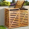 Weka Cache-poubelle Double En Bois De Pin Traité 92 X 148 X 122 Cm -Abri et rangement boutique cache poubelle double bois pin miel